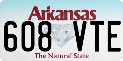AR license plate 608VTE
