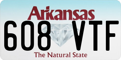 AR license plate 608VTF