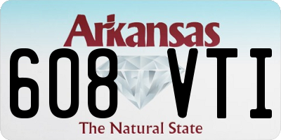 AR license plate 608VTI