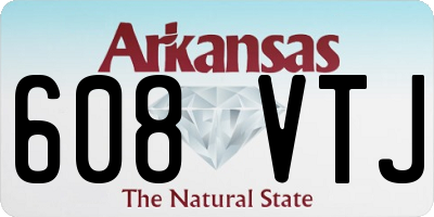 AR license plate 608VTJ