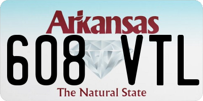 AR license plate 608VTL