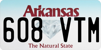 AR license plate 608VTM