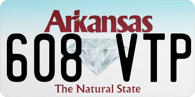 AR license plate 608VTP