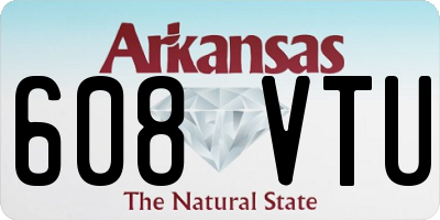 AR license plate 608VTU
