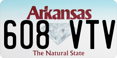 AR license plate 608VTV
