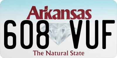 AR license plate 608VUF