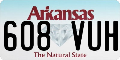 AR license plate 608VUH