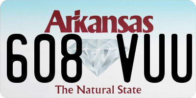 AR license plate 608VUU