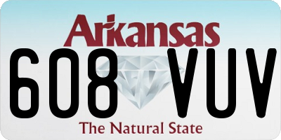 AR license plate 608VUV