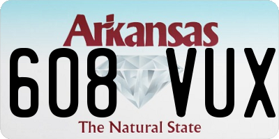 AR license plate 608VUX