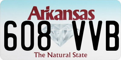 AR license plate 608VVB