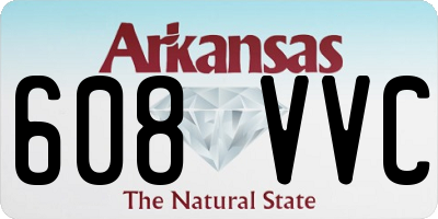 AR license plate 608VVC