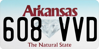 AR license plate 608VVD
