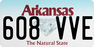 AR license plate 608VVE