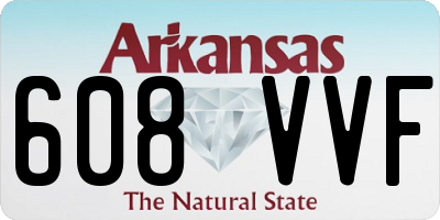 AR license plate 608VVF
