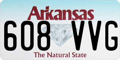 AR license plate 608VVG
