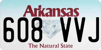 AR license plate 608VVJ