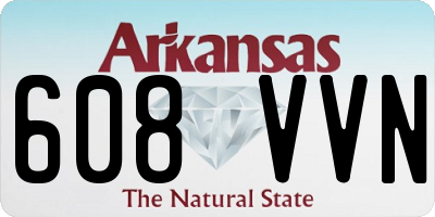 AR license plate 608VVN