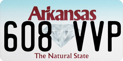 AR license plate 608VVP