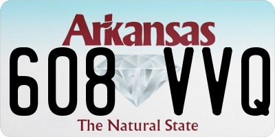 AR license plate 608VVQ