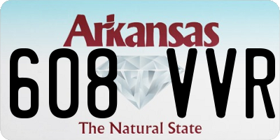 AR license plate 608VVR