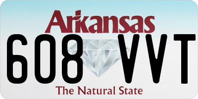 AR license plate 608VVT
