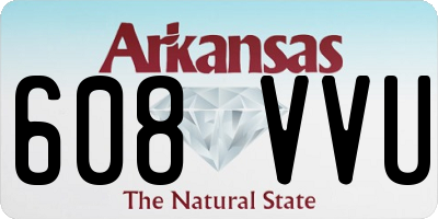 AR license plate 608VVU