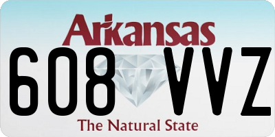 AR license plate 608VVZ