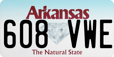 AR license plate 608VWE