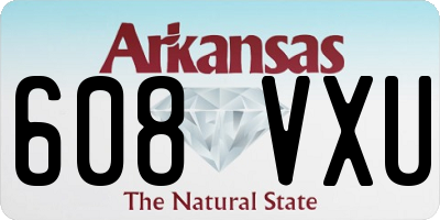 AR license plate 608VXU