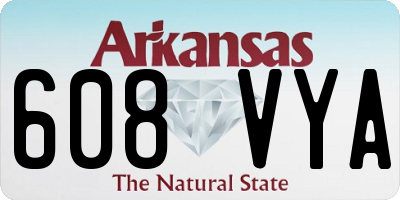 AR license plate 608VYA