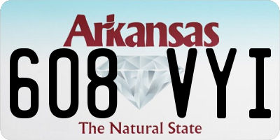 AR license plate 608VYI