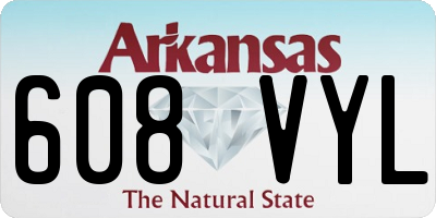 AR license plate 608VYL