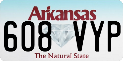 AR license plate 608VYP