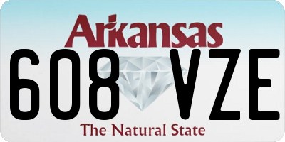 AR license plate 608VZE