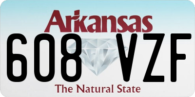 AR license plate 608VZF