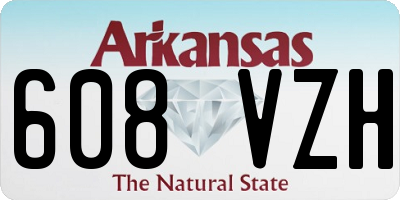 AR license plate 608VZH