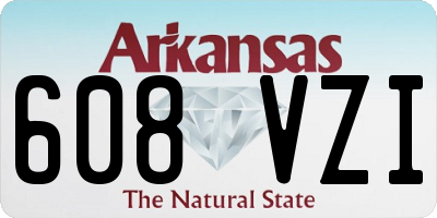 AR license plate 608VZI