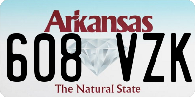 AR license plate 608VZK