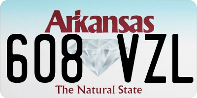 AR license plate 608VZL