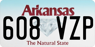 AR license plate 608VZP