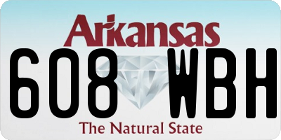 AR license plate 608WBH