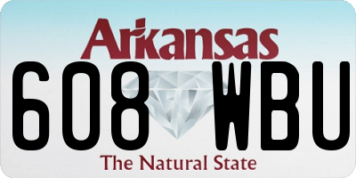 AR license plate 608WBU