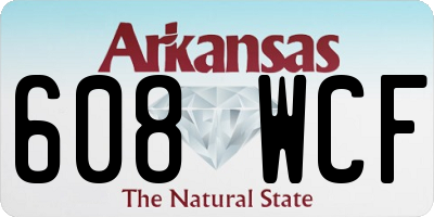 AR license plate 608WCF