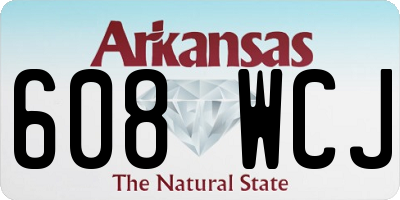 AR license plate 608WCJ