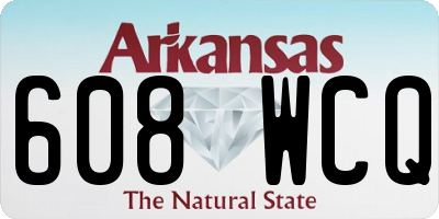 AR license plate 608WCQ