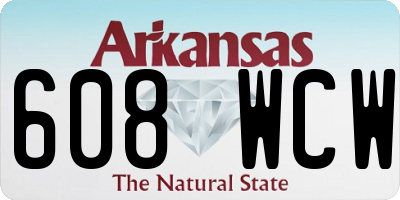 AR license plate 608WCW
