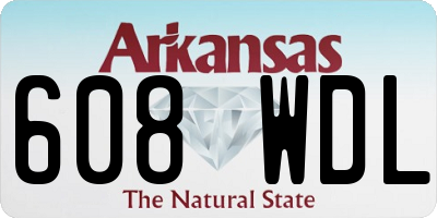 AR license plate 608WDL