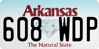 AR license plate 608WDP