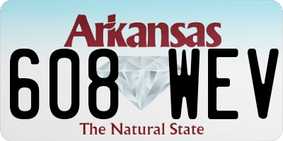 AR license plate 608WEV